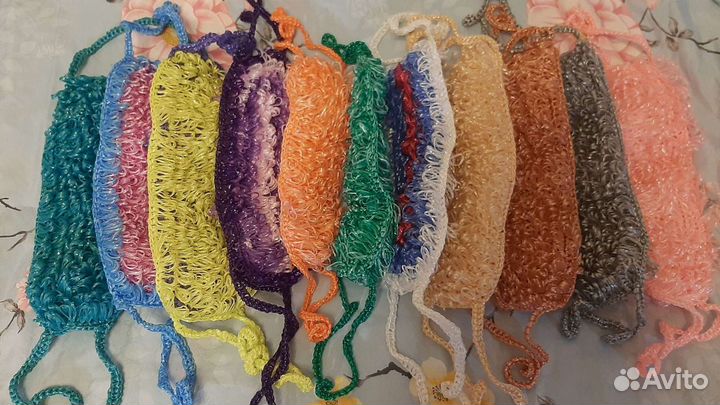 Мочалки для бани и ванны, на подарки