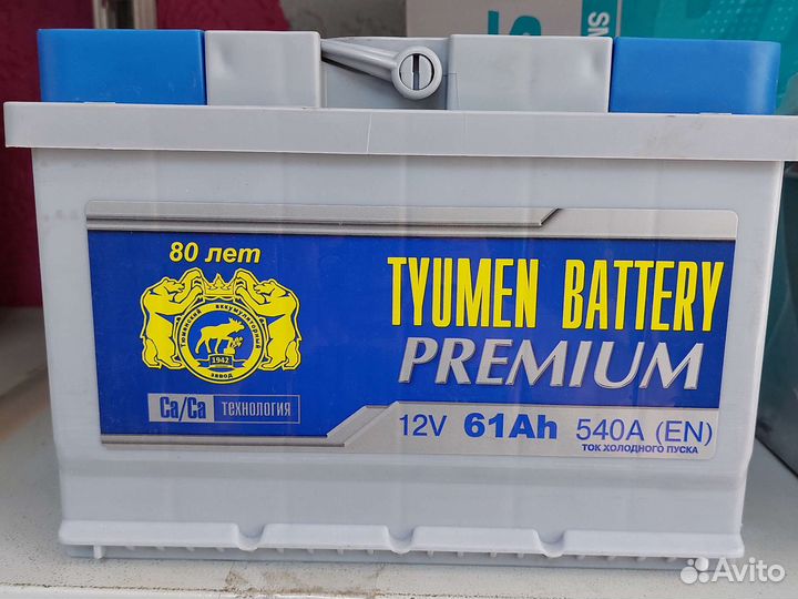 Аккумулятор Тюмень Премиум 61ач 175 мм