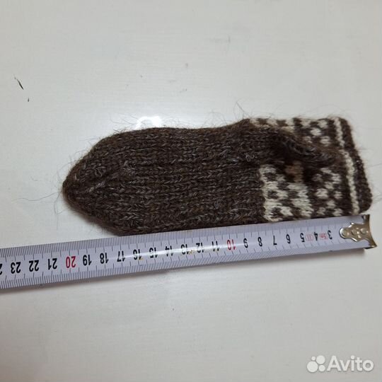 Варежки детские шерстяные