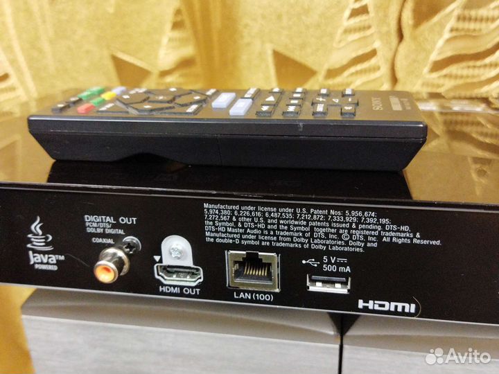 Blu ray плеер sony WI-FI