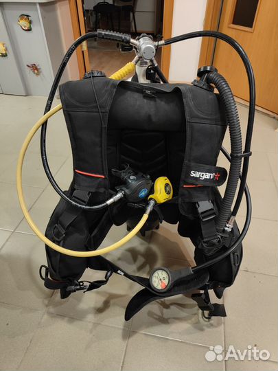 Акваланг комплект. Жилет, регулятор,баллон