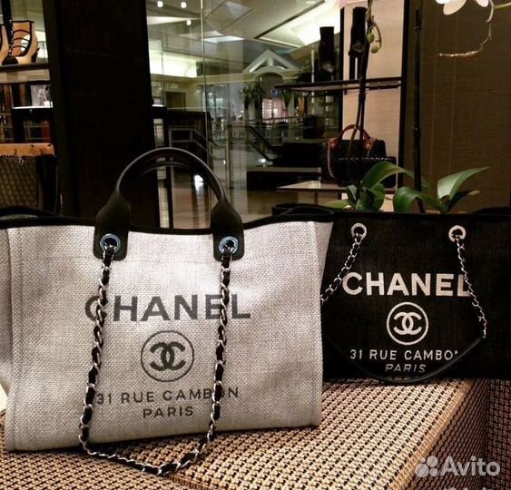 Сумка шоппер Chanel деним, разные расцветки