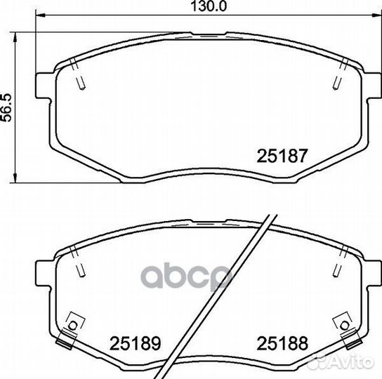 Колодки тормозные дисковые перед NP6158 NIS