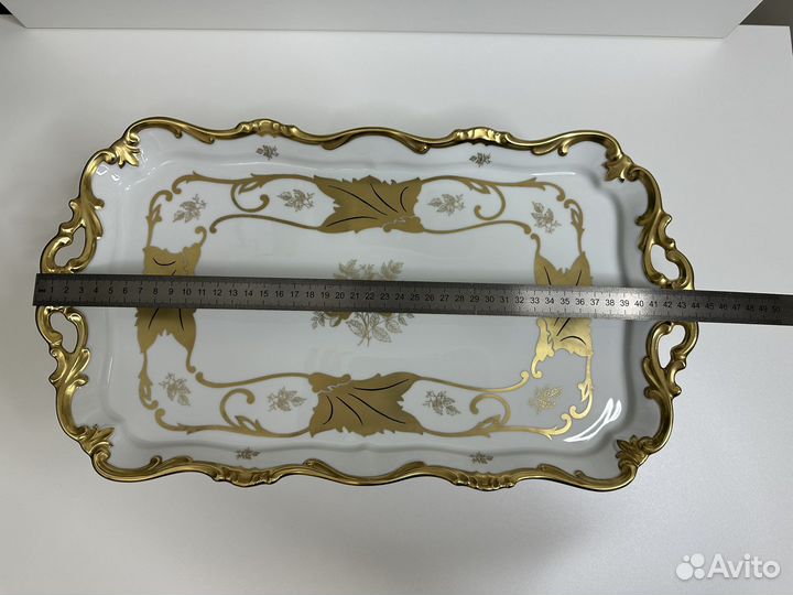 Блюдо на ножке фарфор Германия Веймар