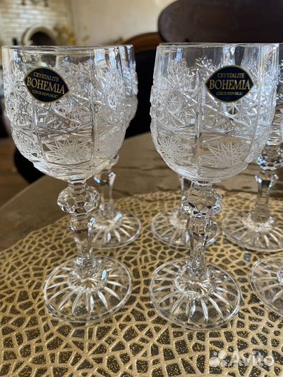 Хрустальные рюмки Чехия