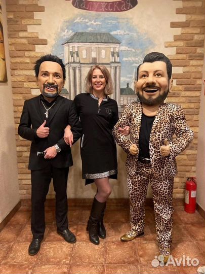 Ростовые куклы Жорик, Михайлов, Пирожков, Мулатки