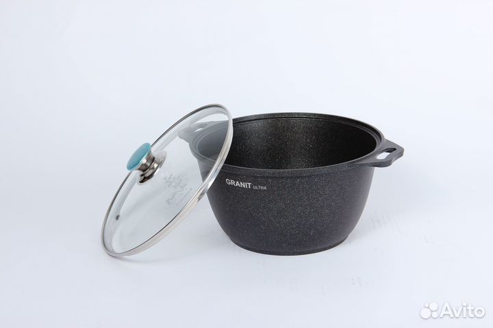 Кастрюля 4л со стекл. крышкой, ап линия 