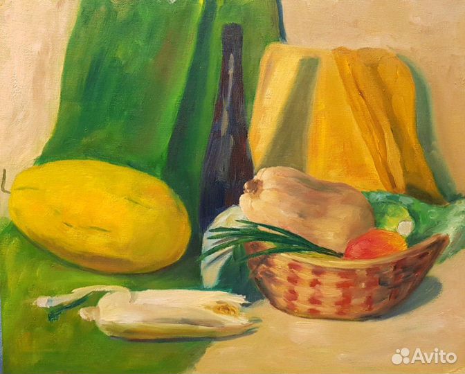 Картина. Натюрморт. Овощи