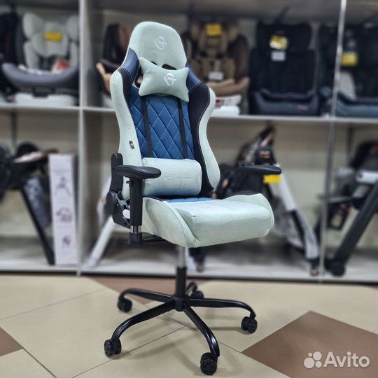 Игровое велюровое кресло