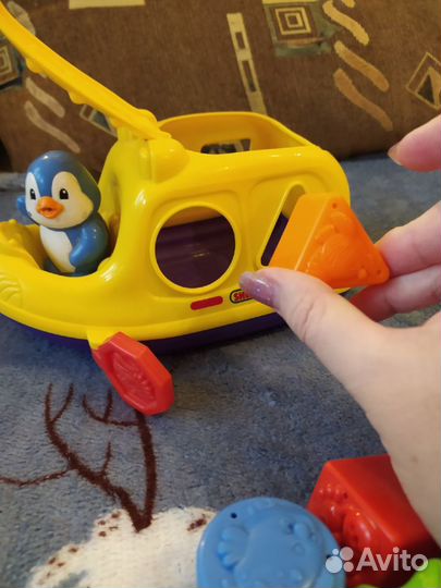 Кораблик-сортёр с капитаном, игрушки резиновые