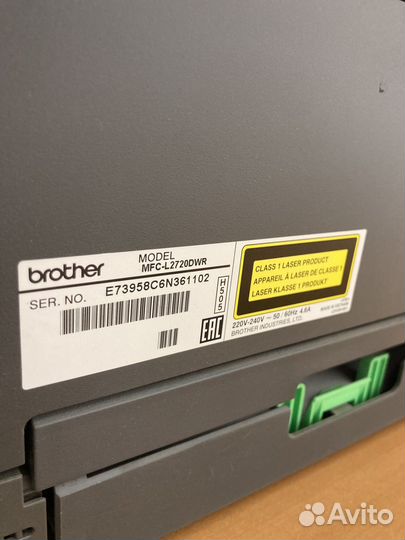 Принтер лазерный мфу brother MFC-L2720DWR