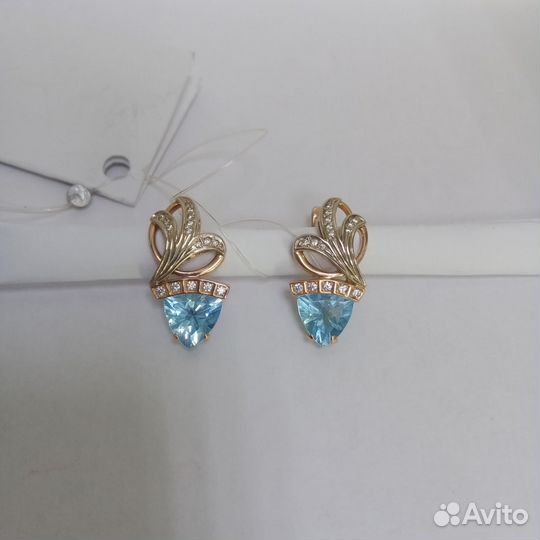 Серьги золото 585 пробы