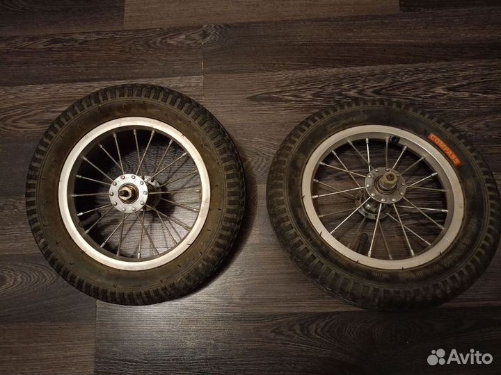 Колеса алюминиевые 12дюймов на промподшипниках