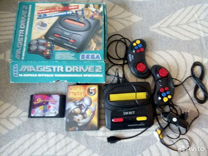 Набор Сега и 2 картриджа