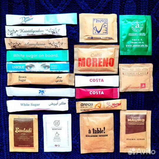 Сахар в стиках порционный в коллекцию