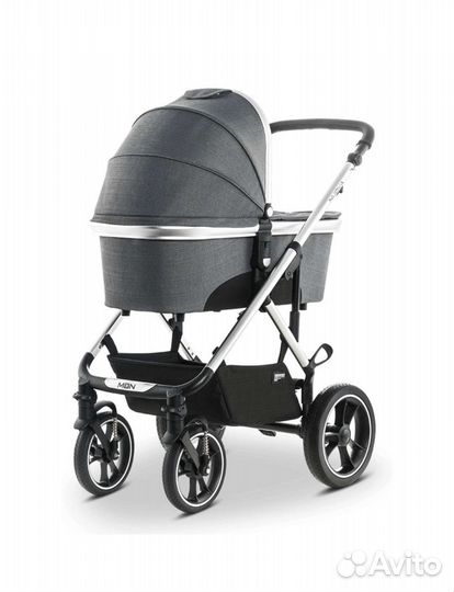 Коляска moon nuova 2в1 Anthrazit Structure