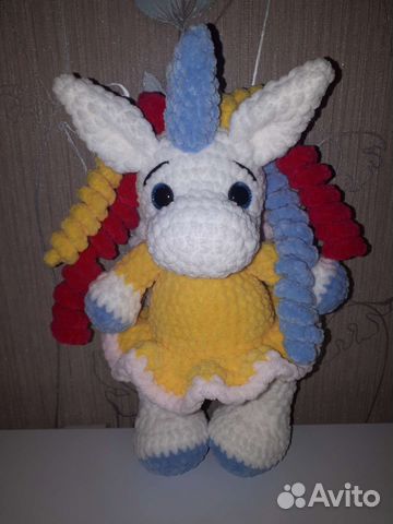 Единорожка плюшевая