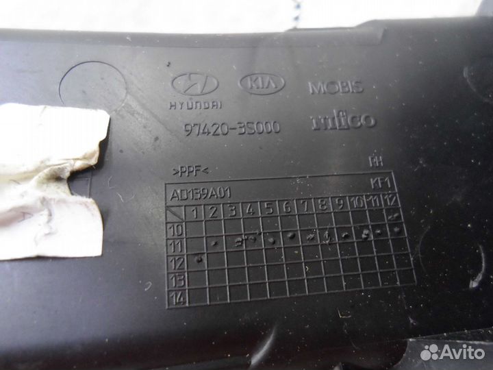 Дефлектор обдува салона Hyundai Sonata 6 YF 974203