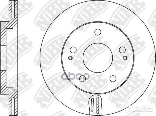 Диск торм.пер. RN1573 NiBK