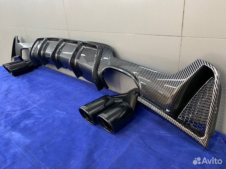 Диффузор карбон + насадки перфоманс BMW F32