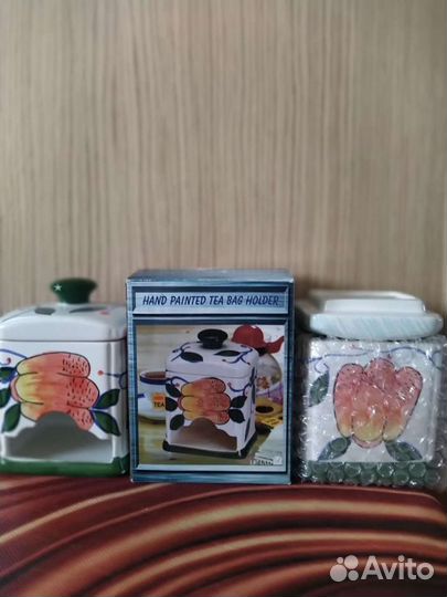 Банка для пакетиков с чаем, подставка под горячее