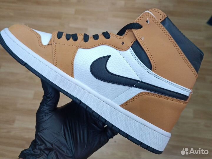 Кроссовки Кеды Nike air Jordan 1 Gold