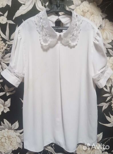 Блузка для девочки школьная