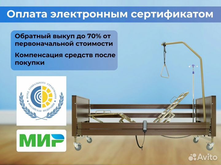 Кровать медицинская функциональная