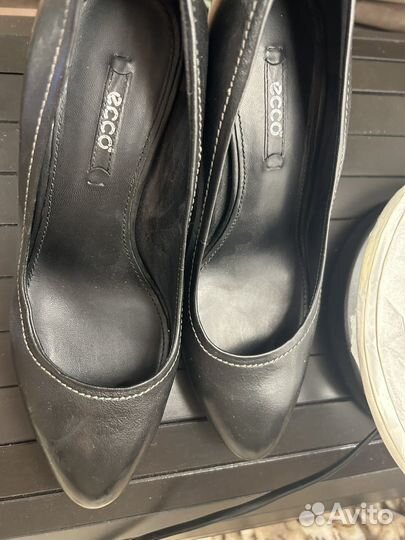 Туфли ecco 37 черные