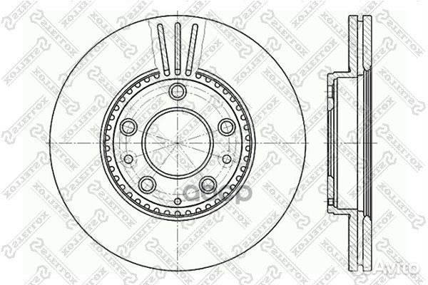 6020-3245V-SX диск тормозной передний Mazda 6