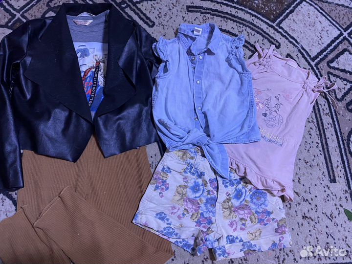 Вещи пакетом на девочку рост 122 128 130