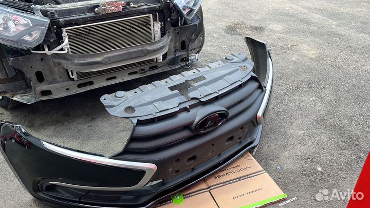 Молдинг бампера Гранта FL