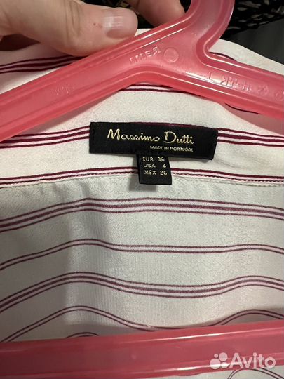 Блузка в полоску на завязках, Massimo Dutti, 36