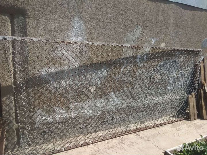 Забор- сетка,столбы,профиль перекрытия