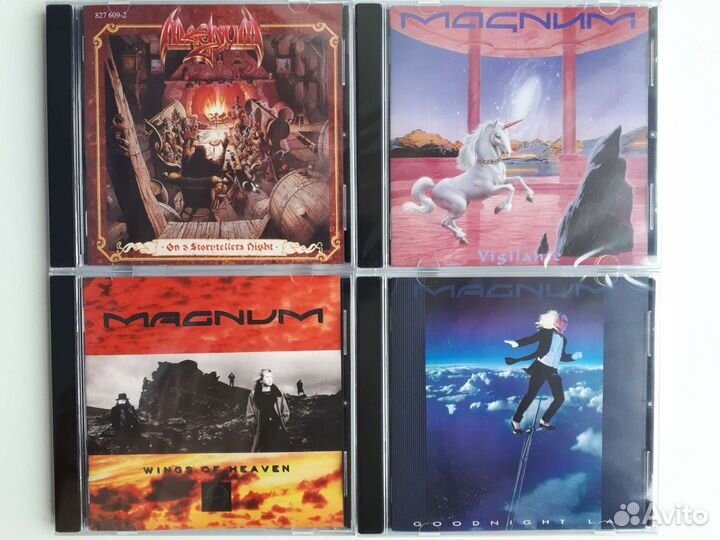 CD диски Magnum, Alcatrazz, Autograph, Badlands