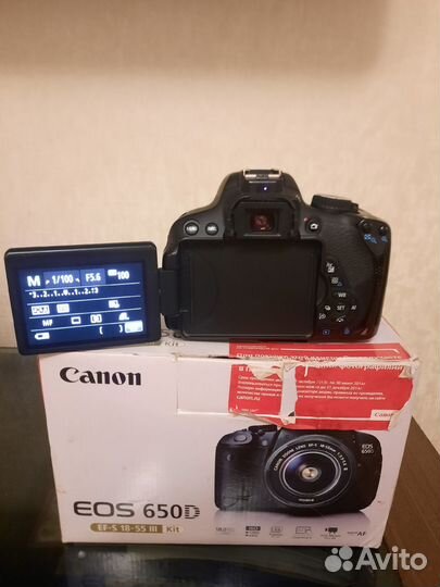 Фотоаппарат canon 650d