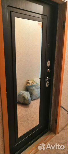 Двери входные с зеркалом, Венге, со склада