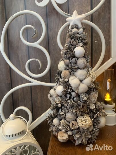 Елка декоративная интерьерная ручная работа