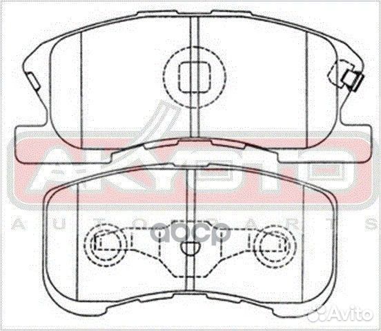 Колодки тормозные дисковые передние daihatsu SI