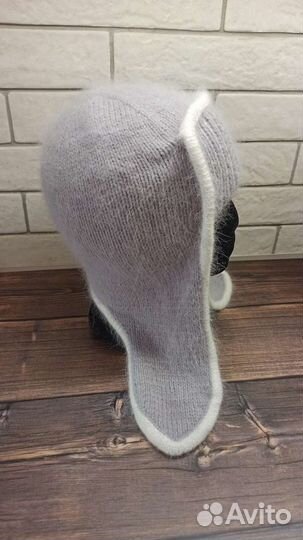 Шапка - ушанка из пуха норки