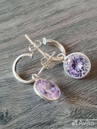 Серьги гвоздики серебро