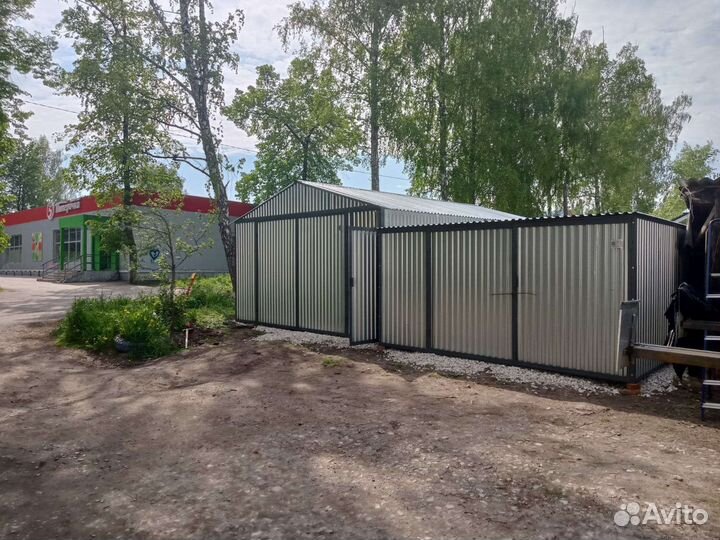 Оцинкованные гаражи ракушки