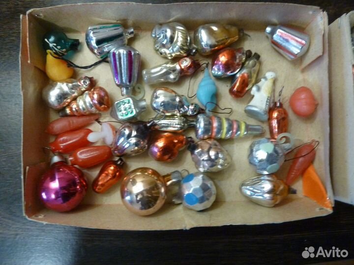 Елочные игрушки СССР малютка Гирлянды СССР