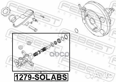 Цилиндр тормозной главный 1279solabs Febest