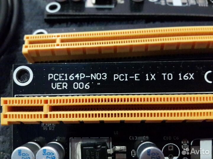 Райзер для видеокарт PCI-E 1x to 16X. ver 006