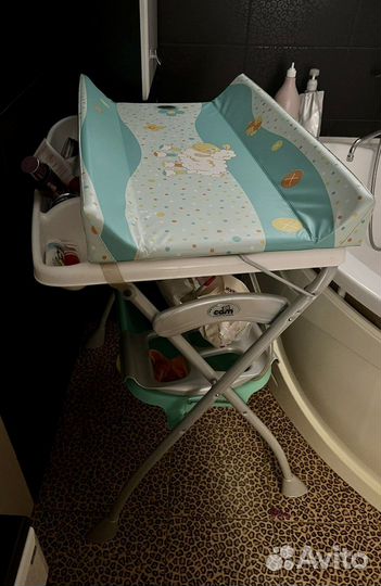 Пеленальный столик с ванночкой cam
