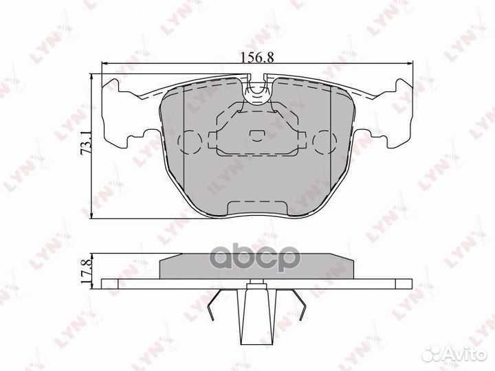 Колодки тормозные дисковые передние BD-1401 LYN