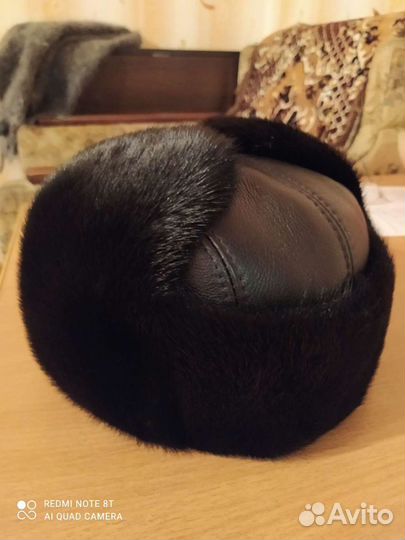 Норковая шапка мужская новая