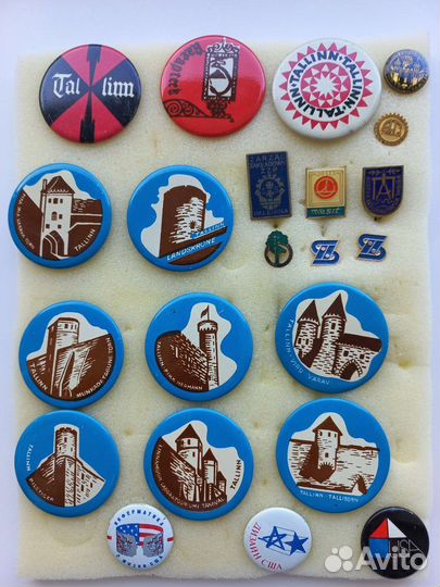Значки Винтажные Иностранные 40х - 90е гг