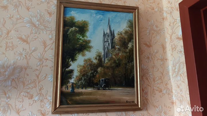 Картина маслом Старый замок